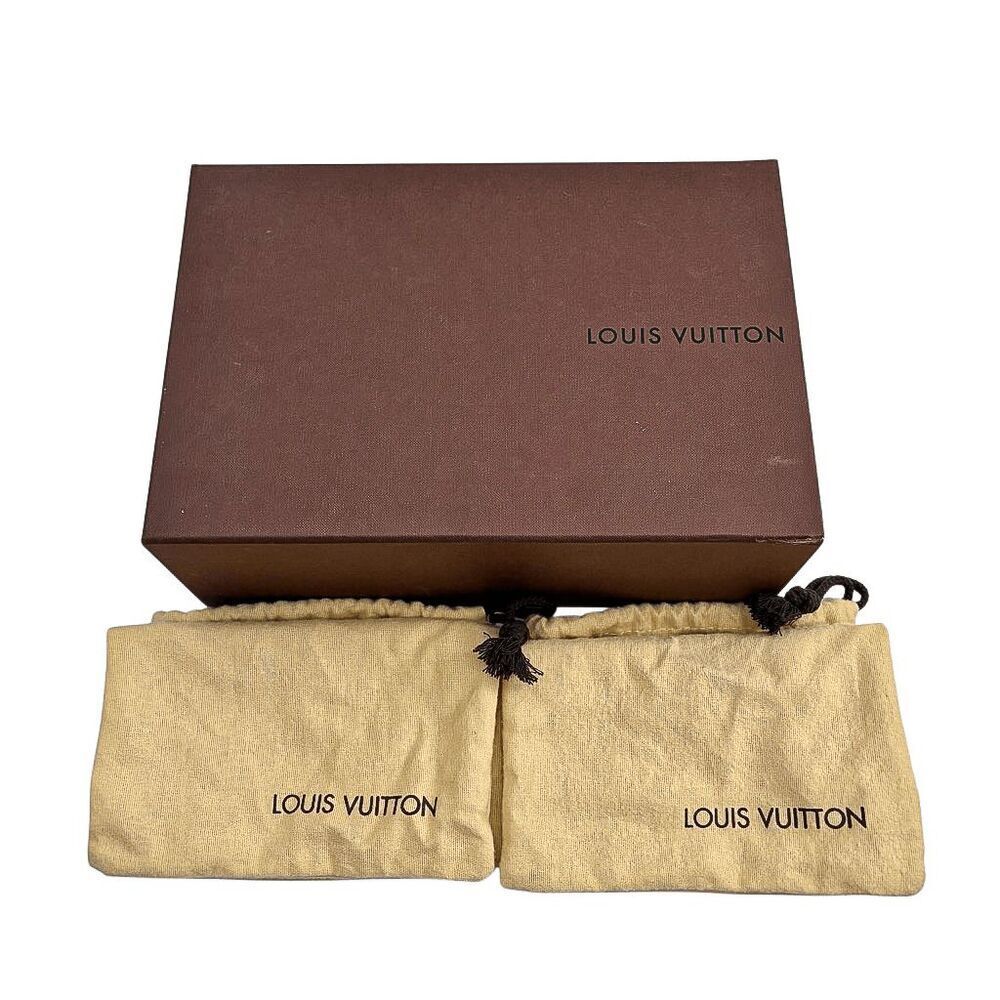 Louis Vuitton Monogram Fabric Mule Slide Sandals Block Heel EU 36 US 6 Authentic - Picture 12 of 14